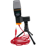 Microfono Gamer Bm-350 Condensador Con Conector Miniplug Color Negro