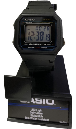 Relógio Esportivo Casio W-217h-1av 50m Loc Centro
