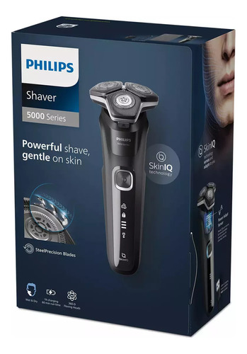 Afeitadora Philips S5898/17 Uso Seco Y Humedo 60 Min Skin Iq