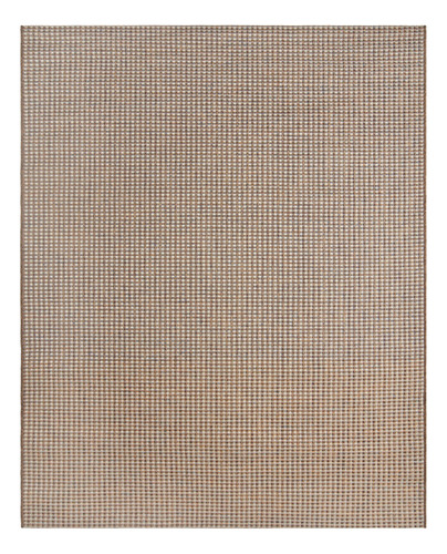 Tapete Buzios Barra Marrom / Azul 2,00x2,50 Sala Sisal