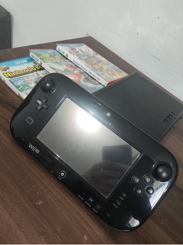 Nintendo Wii U 32gb Completo+ 3 Games. Funcionando Perfeito