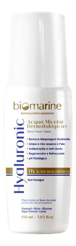 Água Micelar Hyaluronic Facial Limpeza Profunda  Biomarine