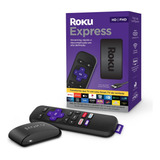 Roku Express Streaming Player Full Hd Com Controle Hdmi Usb