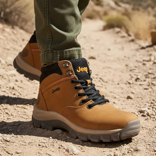 Bota Urbana Jeep Para Hombre Outdoor 550 Nobuck Bronce Moda