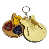 Set De 9 Plumillas Para Guitarra Con Estuche De Madera