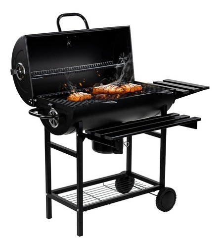 Avera Acb02 Asador De Carbón Móvil 70cm Color Negro