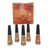 Base Bomba Fortalecedora De Unhas Cavier 0% Formol Kit 5 Un Cor Incolor