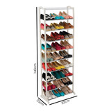 Rack Zapatera Para 30 Pares Con 10 Niveles Resistente