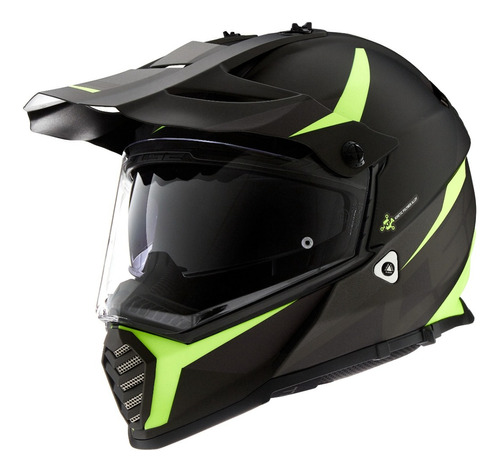 Casco Moto Trial Cross Ls2 Pioneer Evo Delisio Motos