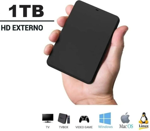 Hd Externo 1tb Usb 3.0 Slim Para Pc Notebook Ps4 Ps5 Xbox