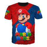 Camiseta Super Mario Bros Y Amigos Adultos Y Niños