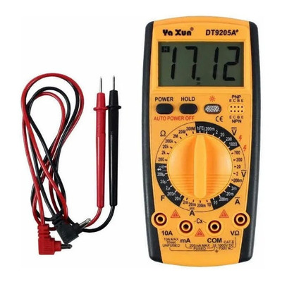 Multímetro Yaxun Digital Capacímetro Sonoro Yx-9205a+ Nf