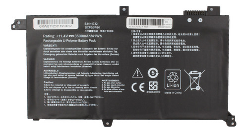 W31a Bateria Asus B31n1732 Facturada