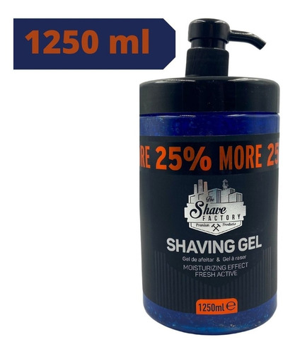 Gel De Afeitar Rasurar Barber The Shave Factory 1.250 L