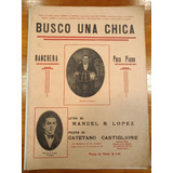 Busco Una Chica Lopez Castiglione Ranchera Partitura