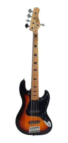 Contra Baixo Eletrico Tagima Tjb-5 5 Cordas Sunburst Destro