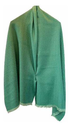 Ruana Pashmina Abrigada Suave Invierno Unisex Verde