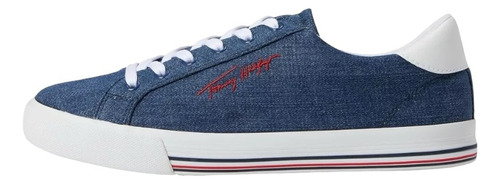 Tenis Casual Mujer Tommy Hilfiger Lahedi Mezclilla Original