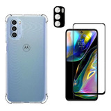 Capa Capinha Para Moto G82 + Pelicula Vidro 3d + Pel Camera