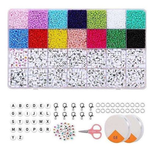 Muyier Bead Surtments Juego De Cuentas Con Letras Pequeñas 1