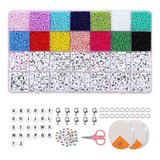 Muyier Bead Surtments Juego De Cuentas Con Letras Pequeñas 1