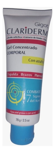 Gigot Clariderm Gel Concentrado Corporal Con Azufre