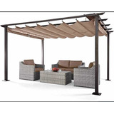 Malla Sombra 4x4 90% Beige Tipo Pergola 