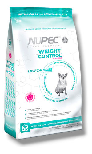 Nupec Weight Control Raza Pequeña 8kg | Control De Peso