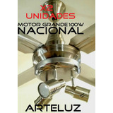 Ventilador Platil Palas Ac.inox C/plafon 3 Luces Y Lamp  X2u