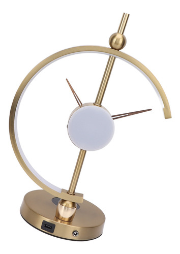 Lámpara De Reloj Led, Hermoso Y Elegante Adorno De Mesa Sile