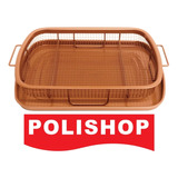 Assadeira Polishop Com Cesta Antiaderente Crisper Tray