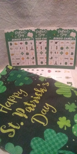 Juego De Mesa Bingo(cartas) Con Decoracion Colgante.