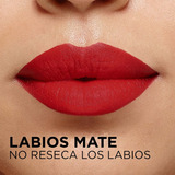 Labial Color Riche Intense Volume Matte L'oréal Paris Acabado Mate Color 633 Rosy Confident