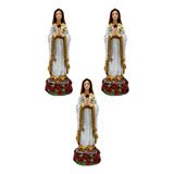 Mayoreo 3 Piezas De La Virgen De La Rosa Mística 22cm