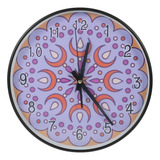 Reloj Colgante De Pared Con Estampado De Mandala Decor Mute