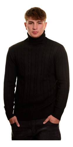 Sweater Lana Hombre Cuello Subido Beatle, Excelente Calidad