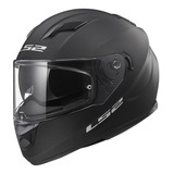 Casco Moto Integral Ls2 320 Stream Evo Negro Mate