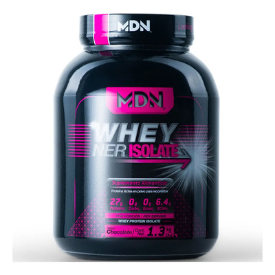 Proteína Aislada Wheyner Suplemento en polvo Isolate MDN Sports | 1.36 kg | Sabor Chocolate | 27g proteina | alimenticio | Meses sin interés