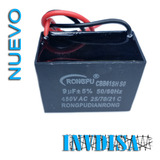 Capacitor 9uf 450vac Cbb61 Para Motor, Ventiladores