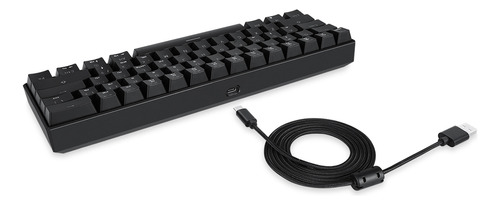 Teclado Retroiluminado Negro Gaming Mechanical Para 61 Motos