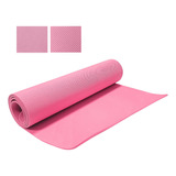 Colchoneta Mat Yoga Pilates Gimnasia Fitness 180x60 X6mm Color Rosa