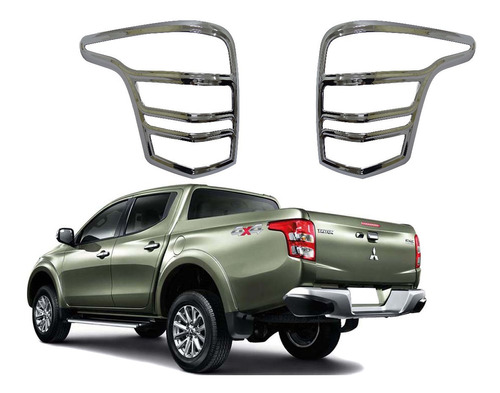 Bisel Cromado Trasero Mitsubishi L200 2016-2019