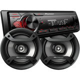 Stereo Pioneer Usb 215 Bluetooth + Parlantes 6,5 Pulgadas 