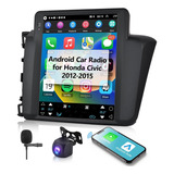 Estéreo De Coche Android Para Honda Civic 2012-2015 Soporte 