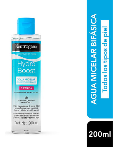 Neutrogena Hydroboost Agua Micelar Desmaquillante 200ml