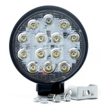 Faro Led 14 Led Auxiliar Redondo Camión Agro 4x4  - Xp Moto