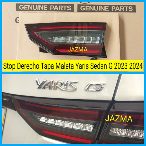 Stop Derecho De Tapa Maleta Yaris Sedan G 2023 2024 Original Foto 3
