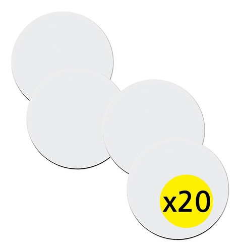 Mouse Pad Sublimable Redondo 200mm Para Sublimacion X20
