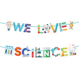 Banner Con Texto «nos Encanta La Ciencia», Decoración Para F