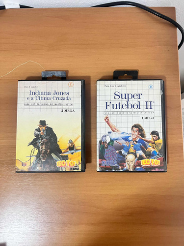 Indiana Jones + Super Futebol 2 - Jogos De Master System